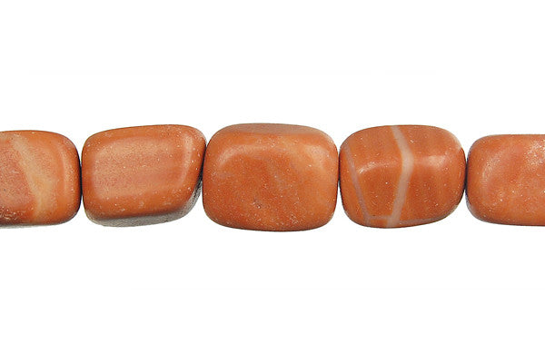 Red Zebra Jasper Smooth Nugget Beads