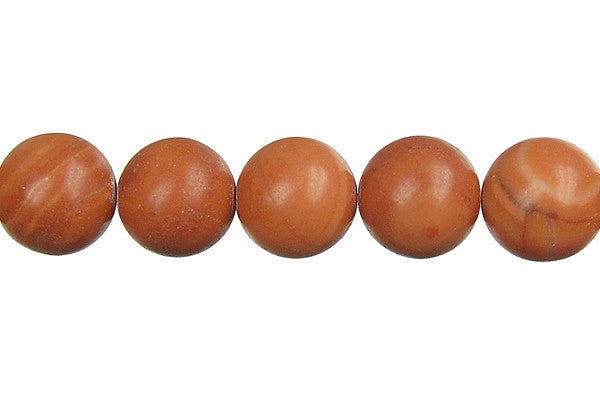 Red Zebra Jasper Round Beads