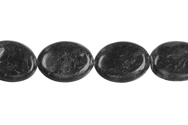 Blue Fire Feldspar Flat Oval Beads