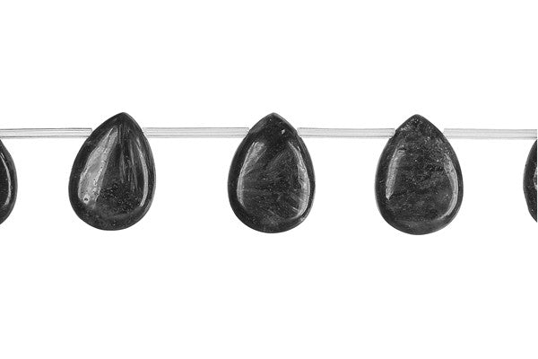 Blue Fire Feldspar Flat Briolette Beads