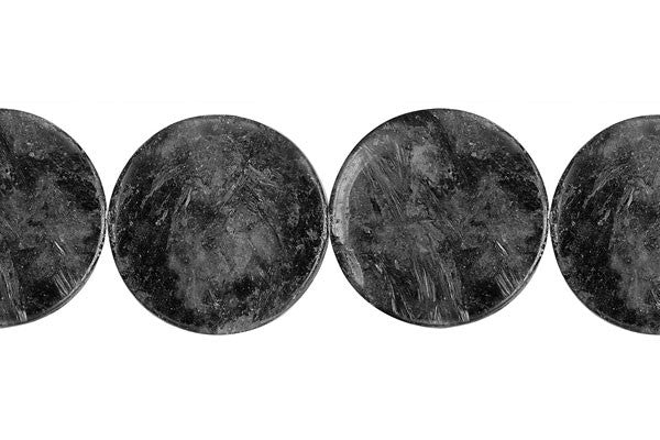 Blue Fire Feldspar Coin Beads
