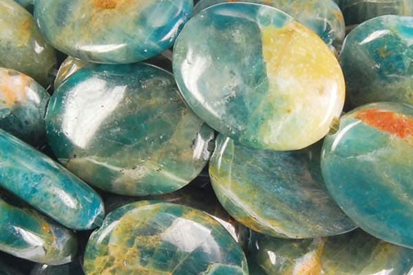 Apatite Flat Oval (B) Beads