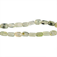 Prehnite Square Tube Beads