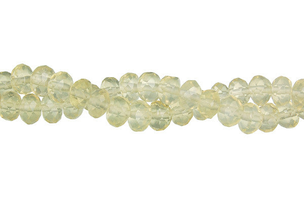 Citrine (Lemon) Faceted Rondelle (AAA) Beads