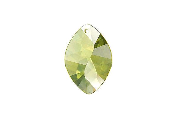 Pendant Cubic Zirconia Faceted Marquise (Olivine)