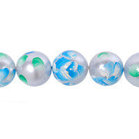 Shell Pearl Round (Flower 02) Beads