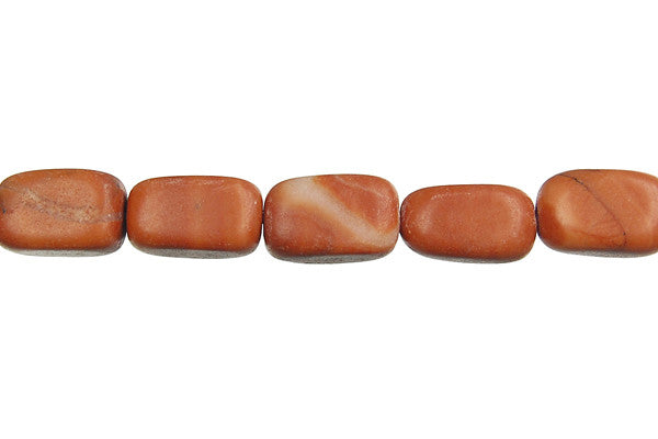 Red Zebra Jasper Smooth Nugget Beads