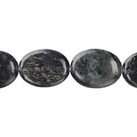 Biotite Flat Oval Beads