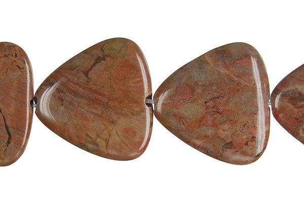 Amber Onyx Triangle Beads