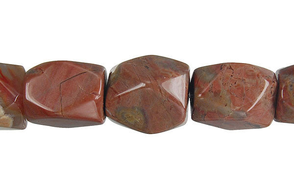 Amber Onyx Faceted Nugget Beads