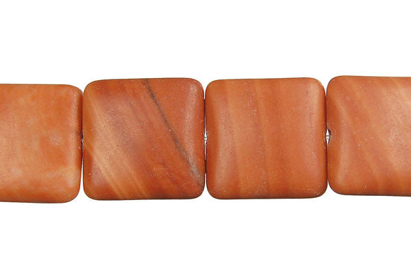 Red Zebra Jasper Square Beads