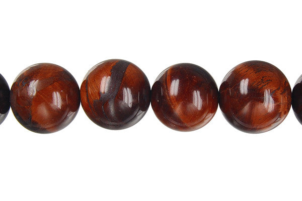 Red Tiger Eye Round Beads