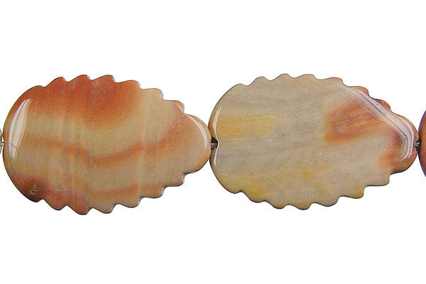 Rainbow Onyx Leaf (Vertical Drilled) Beads