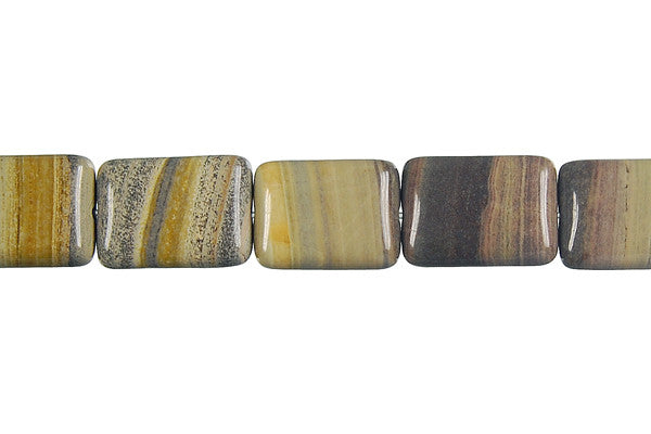 Rainbow Onyx Flat Rectangle Beads