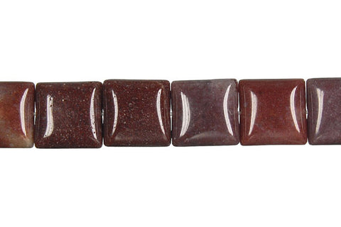 Chocolate Aventurine Square Beads