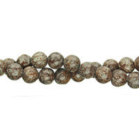 Bronzite Round (White) Beads