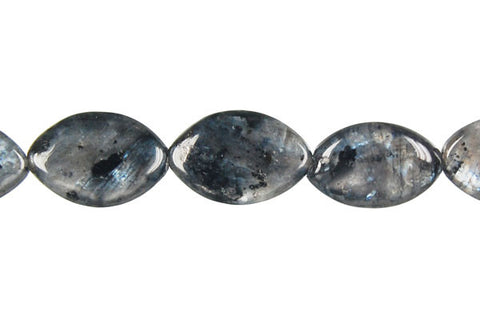 Larvikite Flat Rice Beads