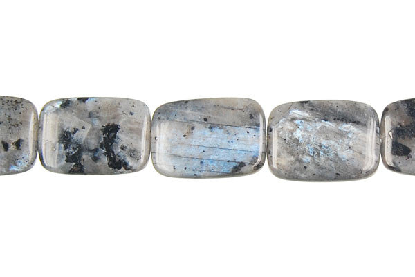 Larvikite Flat Rectangle Beads