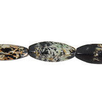 Fireworks Jasper Square Rice Beads