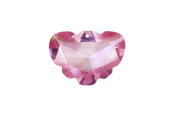 Pendant Cubic Zirconia Faceted Butterfly (Pink)