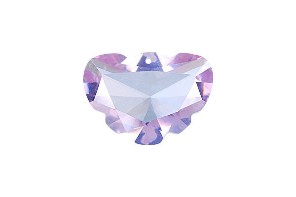 Pendant Cubic Zirconia Faceted Butterfly (Lavender)