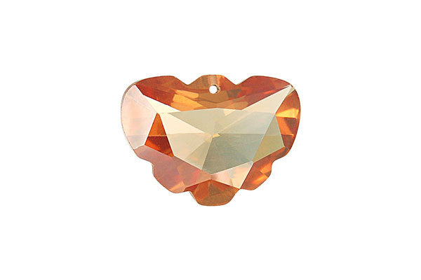 Pendant Cubic Zirconia Faceted Butterfly (Champagne)