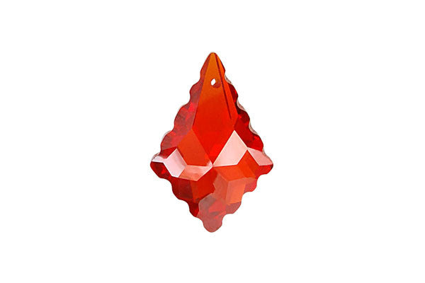 Pendant Cubic Zirconia Baroque Drops (Ruby)