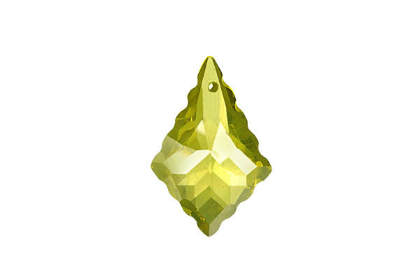 Pendant Cubic Zirconia Baroque Drops (Olivine)