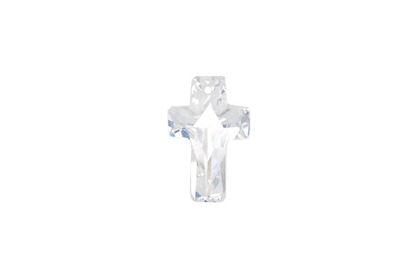 Pendant Cubic Zirconia Faceted Cross (White)