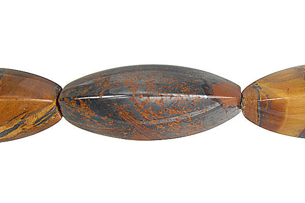 Tiger Iron (AAA) Triangle Rice Beads