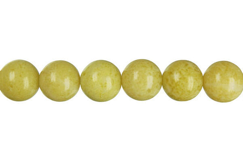 Lemon Jade Round Beads