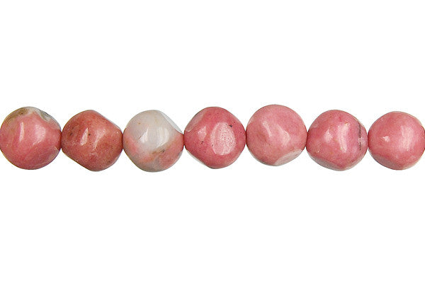 Rhodonite Cube Round Corner Beads