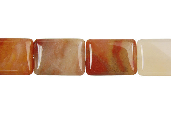 Oregon Picture Jasper Flat Rectangle Beads