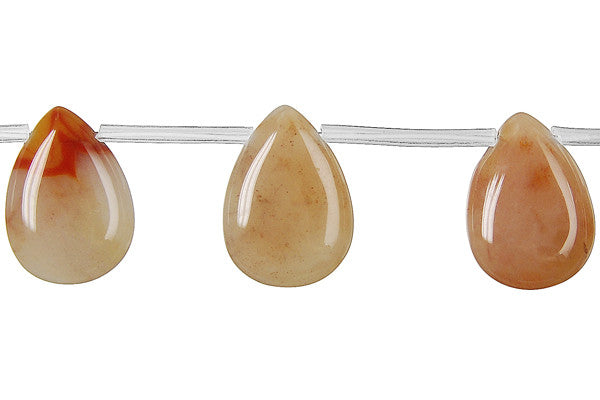 Oregon Picture Jasper Flat Briolette Beads