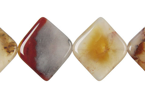 Oregon Picture Jasper Diamond Square Beads