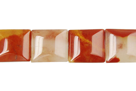 Oregon Picture Jasper Convex Rectangle Beads