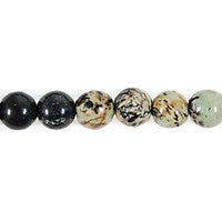 Fireworks Jasper Round Beads