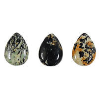 Fireworks Jasper Flat Briolette Beads