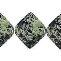 Fireworks Jasper Diamond Square Beads