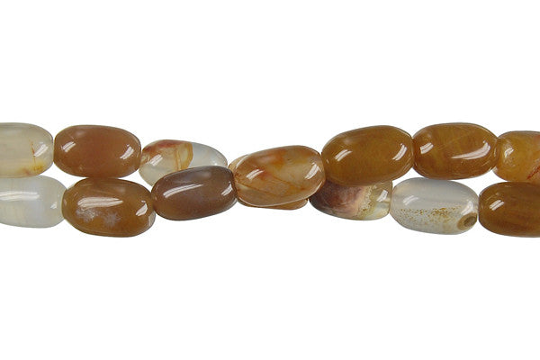 Botswana Agate Drum Beads
