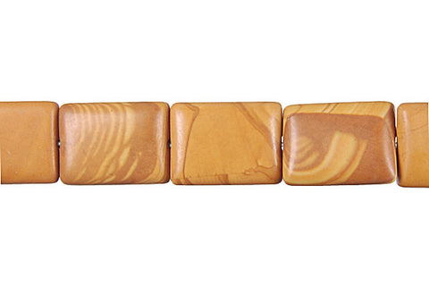 Wood Jasper Rectangle Beads