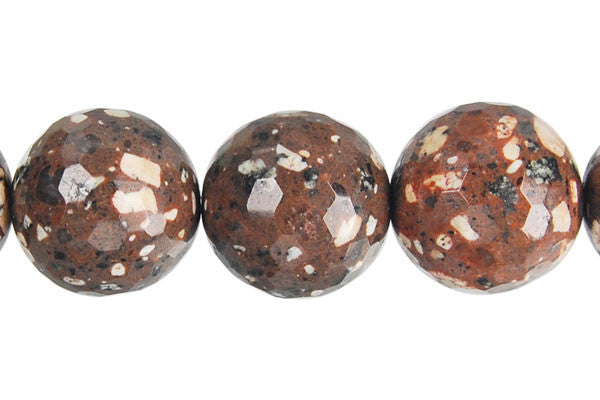 Mica Quartz Faceted Round Beads
