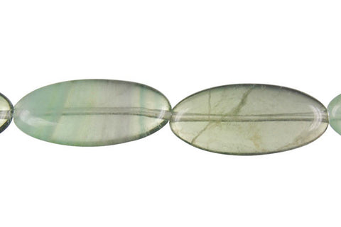 Fluorite (A) Flat Oval Beads
