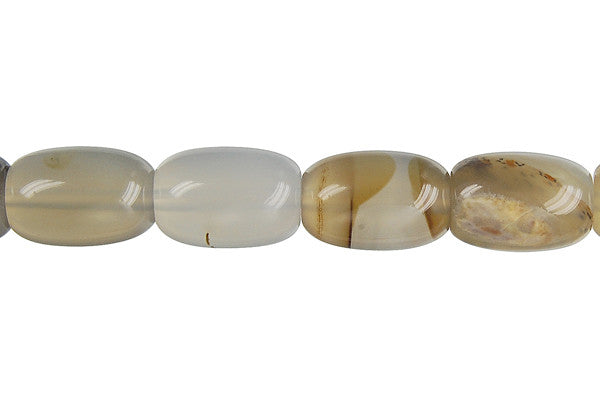 Botswana Agate Drum Beads
