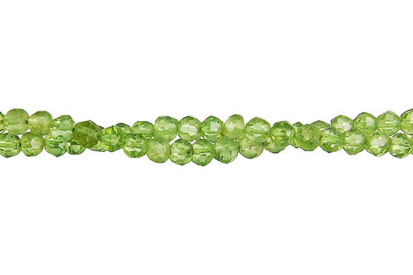 Peridot Faceted Round Beads
