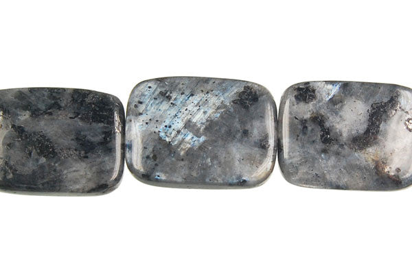 Larvikite Flat Rectangle Beads