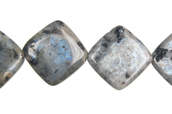 Larvikite Diamond Square Beads