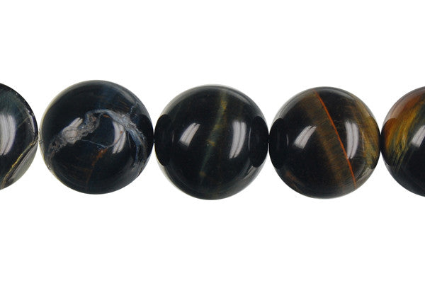 Blue Tiger Eye Round Beads
