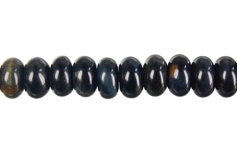 Blue Tiger Eye Rondelle Beads