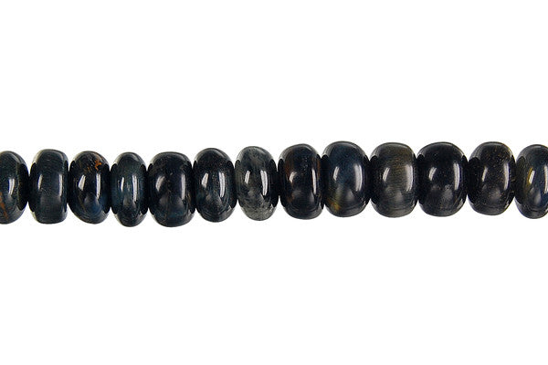 Blue Tiger Eye Rondelle Beads